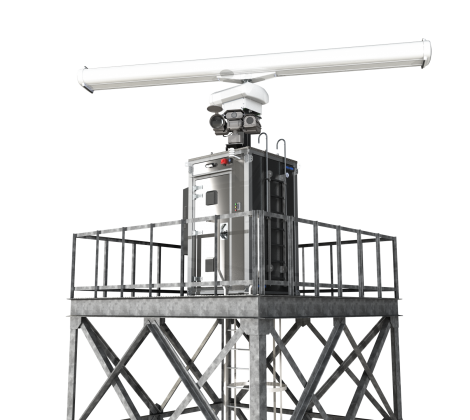 MS14 with sensors on tower